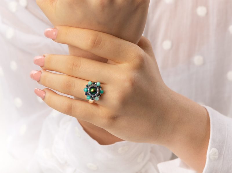 Prsteň Zina so Swarovski perlou