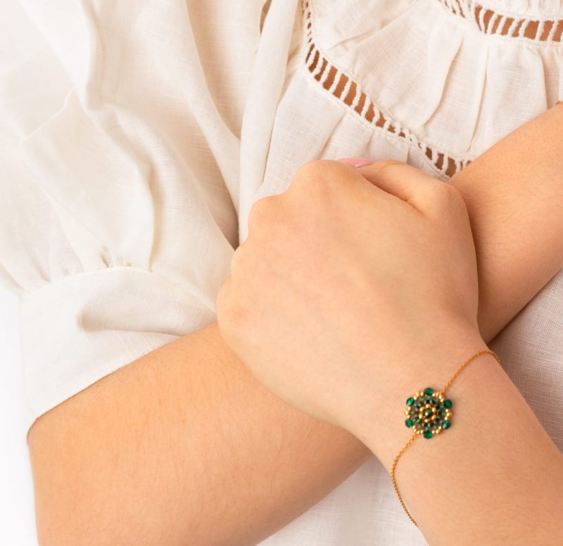 Bracelet Zoe in green