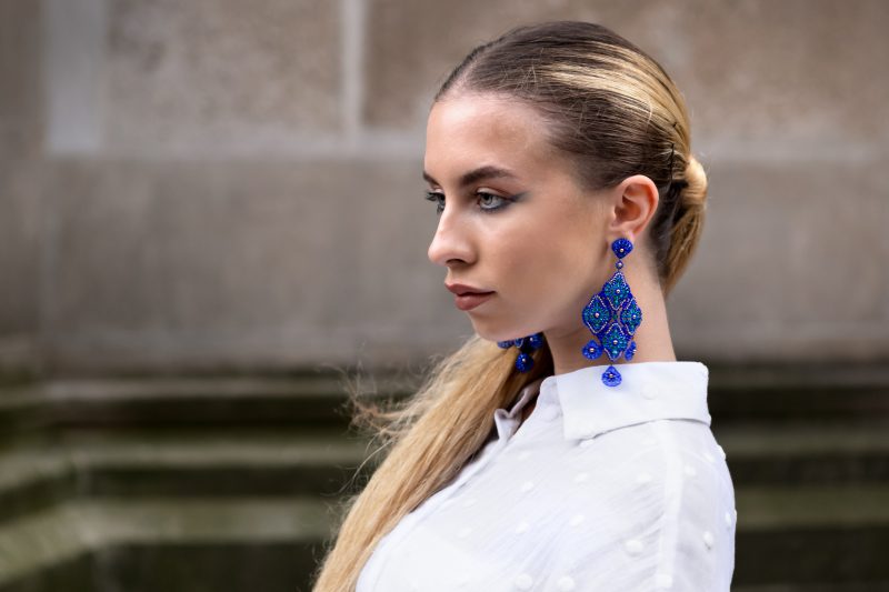 Náušnice Sofia modré