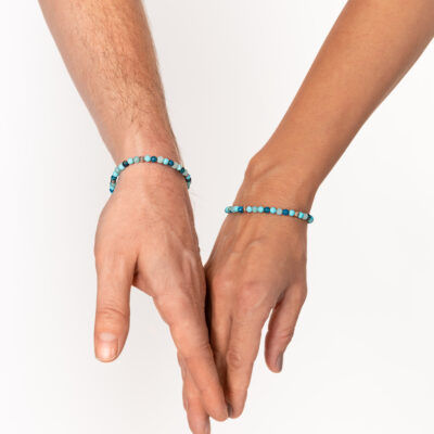 Men's bracelet turquoise mix